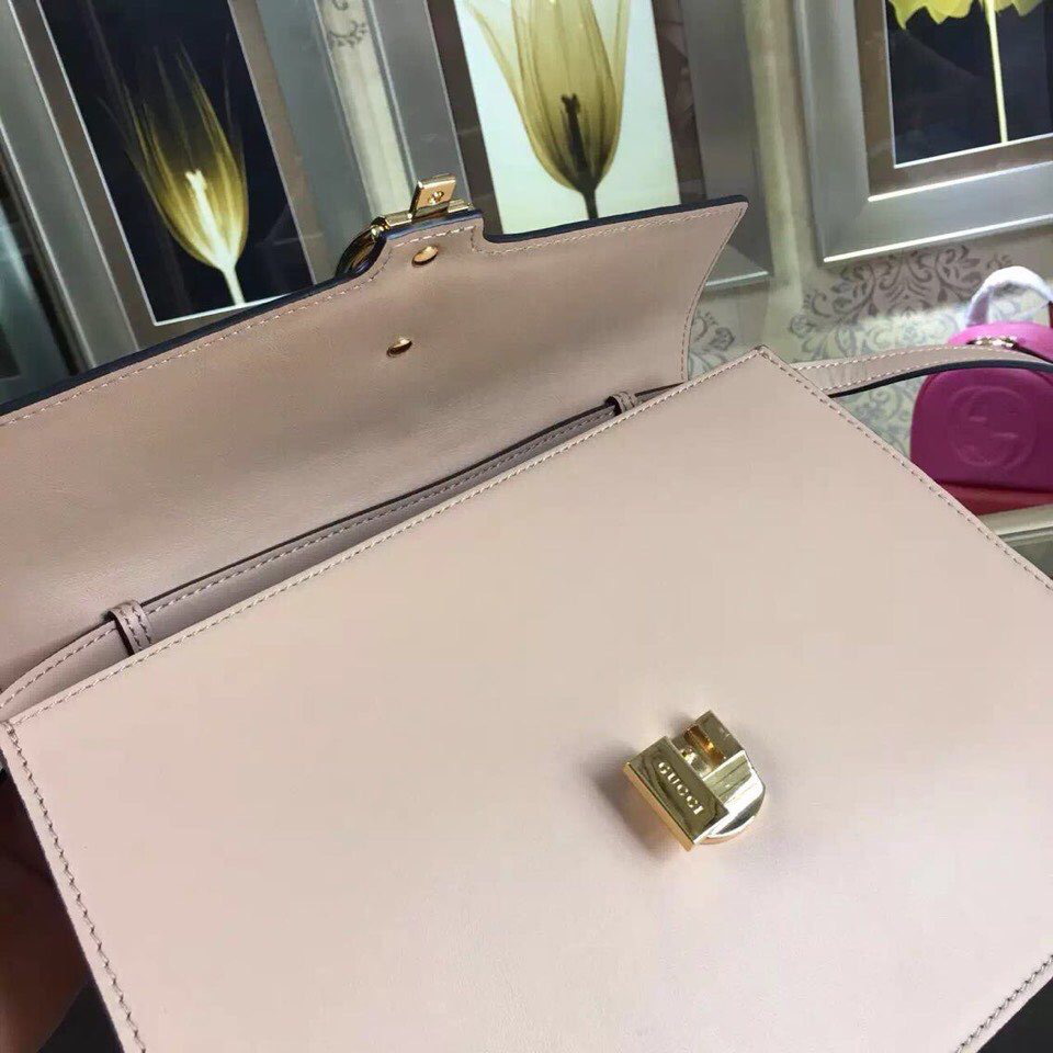 Gvc*1 Sylvie medium top handle bag in Pink leather 431665