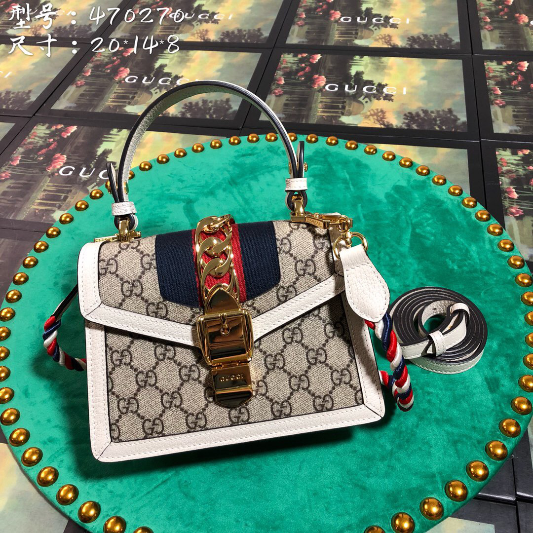 Gvc*1 Sylvie leather bag in White 470270