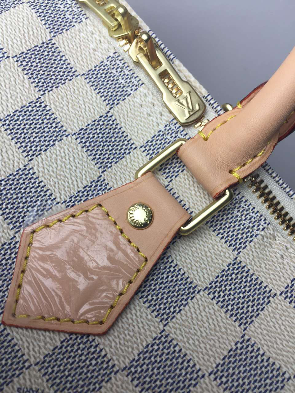 L0vis Vvtt0n Damier Azur Speedy 30cm With Shoulder Strap Bag N41001