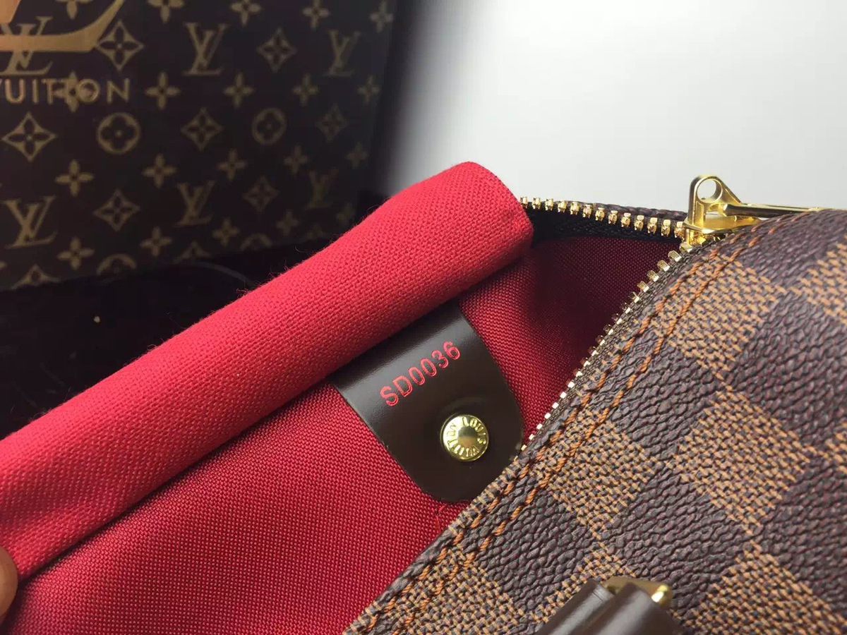 L0vis Vvtt0n Damier Azur Speedy 30cm With Shoulder Strap Bag N41183