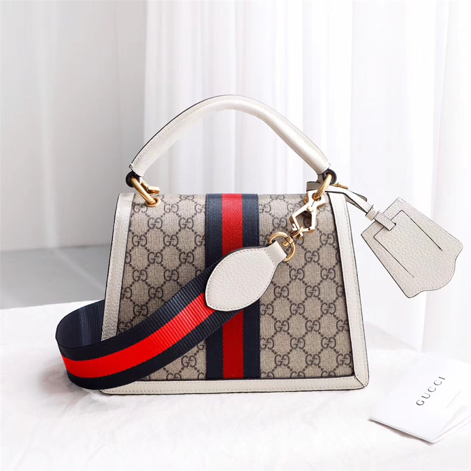 Gvc*1 Queen Margaret Small Top Handle Bag In White 476541