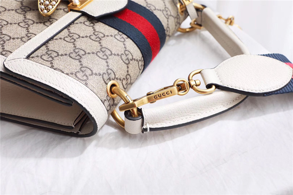 Gvc*1 Queen Margaret Small Top Handle Bag In White 476541