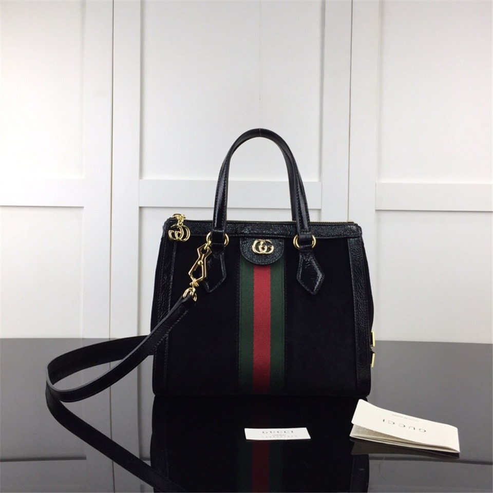 Gvc*1 Ophidia small GG tote bag in Black 547551