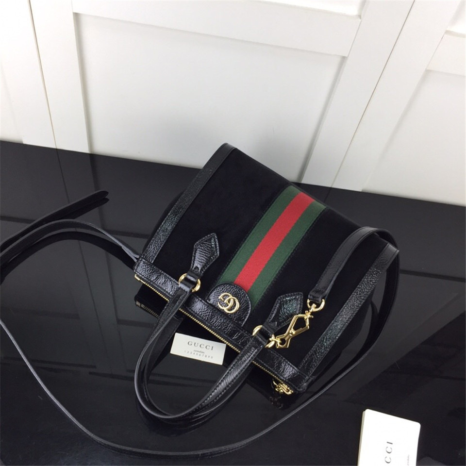 Gvc*1 Ophidia small GG tote bag in Black 547551