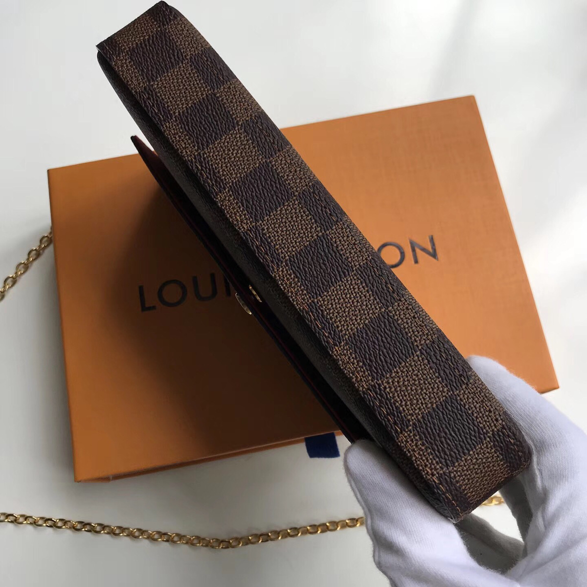 L0vis Vvtt0n Damier Canvas Pochette Felicie Wallets Handbag 63032