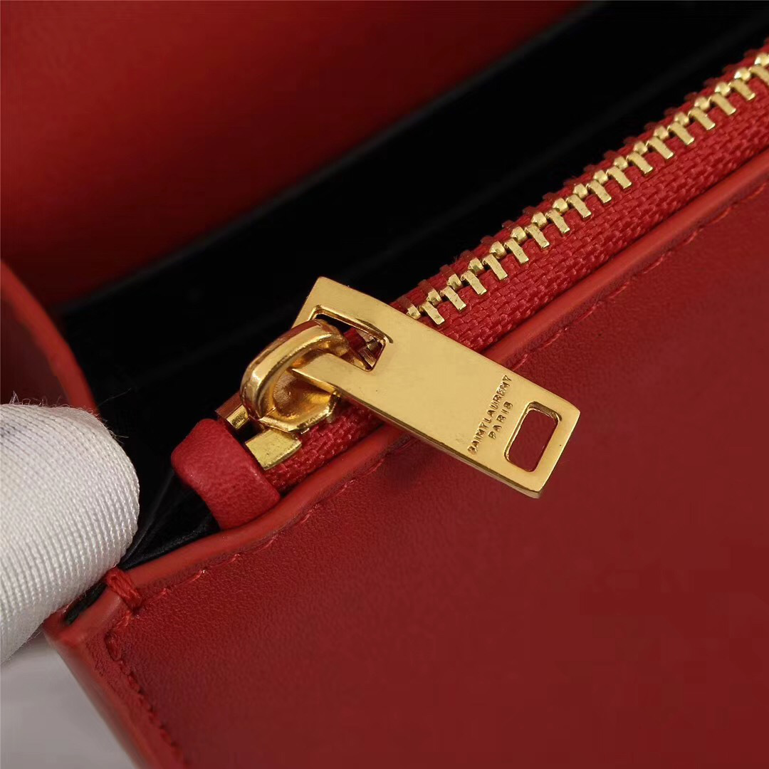 Y51 Classic Calfskin Mini Chain Bag in Red 26817