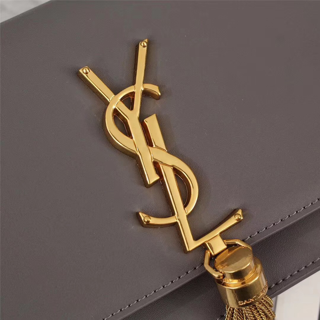 Y51 Classic Calfskin Mini Chain Bag in Gray 26817