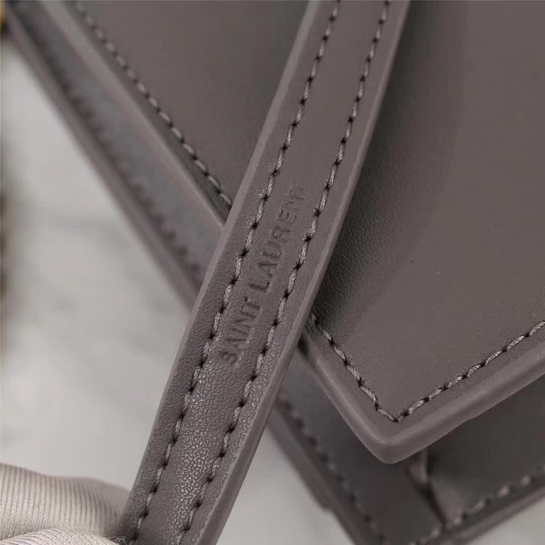 Y51 Classic Calfskin Mini Chain Bag in Gray 26817