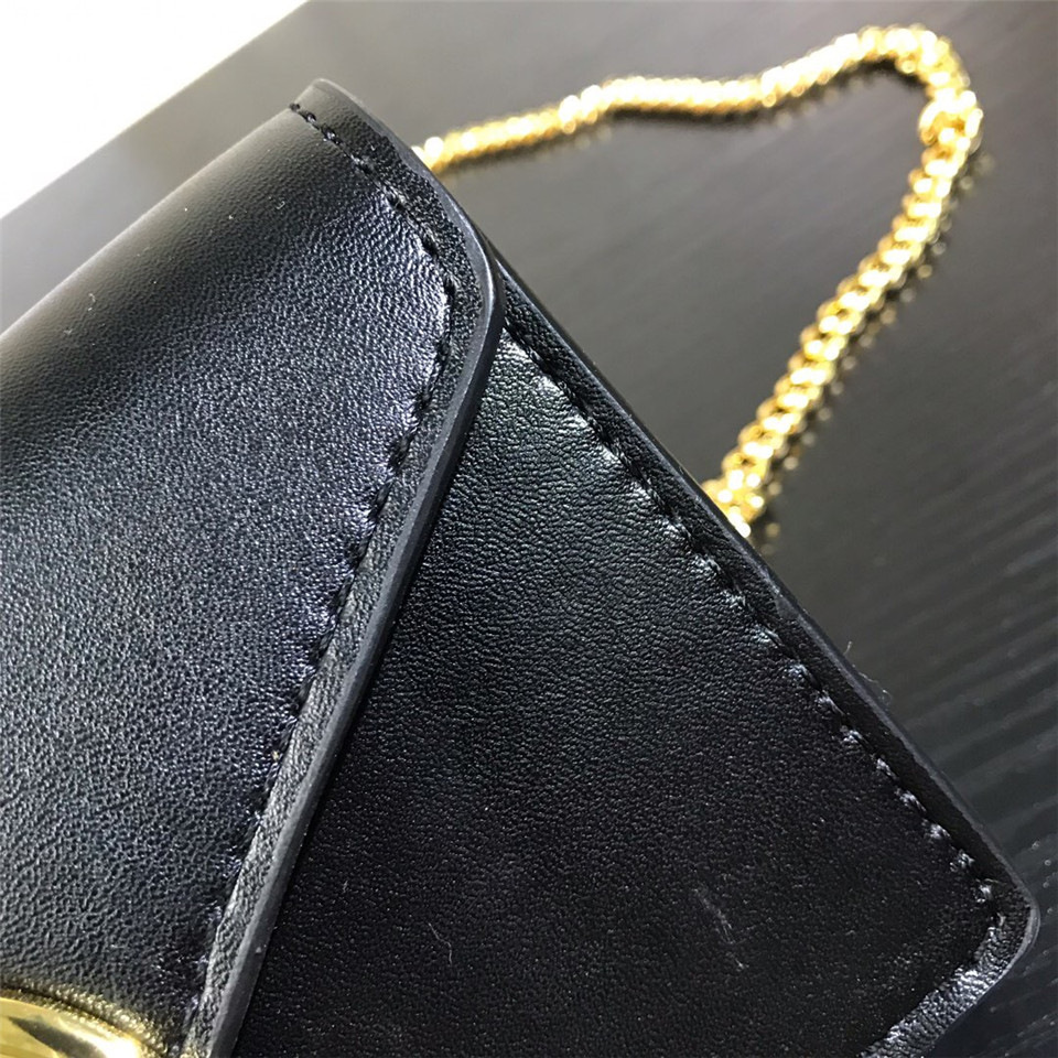 F**di Original Calfskin Leather Pocket in Black