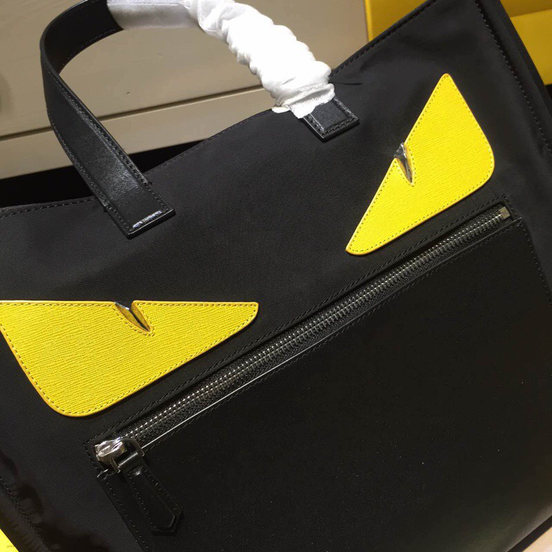 F**di Tote Montage Leather Handbag