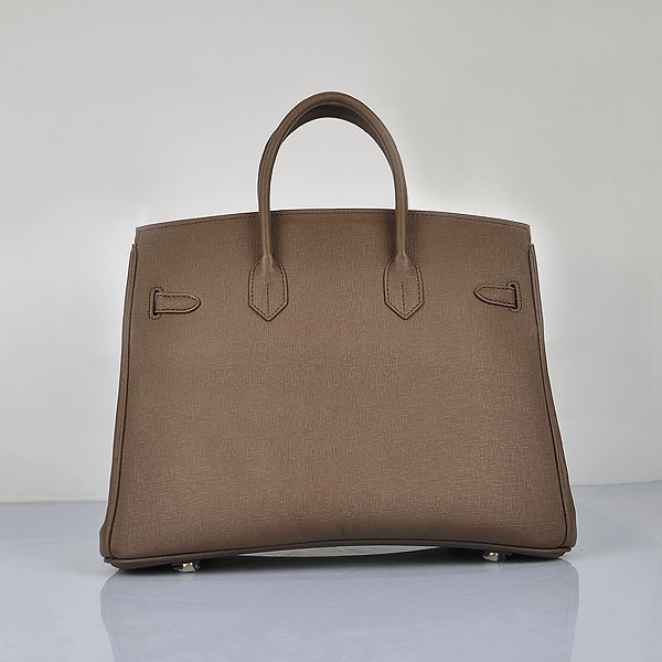 H**me5 original togo leather birkin 30cm bag in Dark Coffee