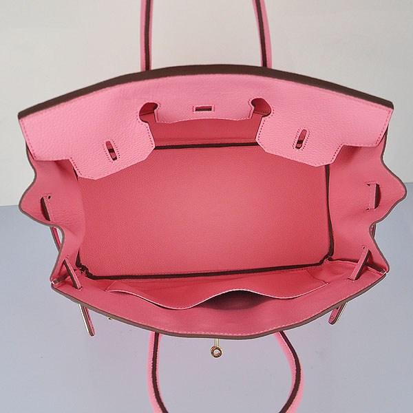 H**me5 original togo leather birkin 30cm bag in Pink