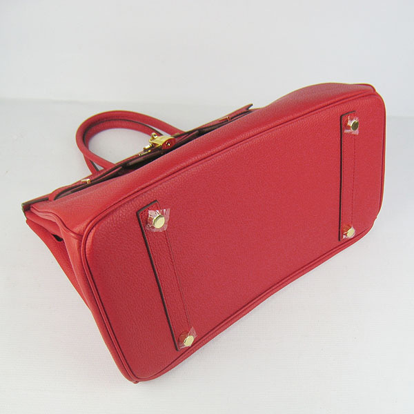H**me5 original togo leather birkin 30cm bag in Red