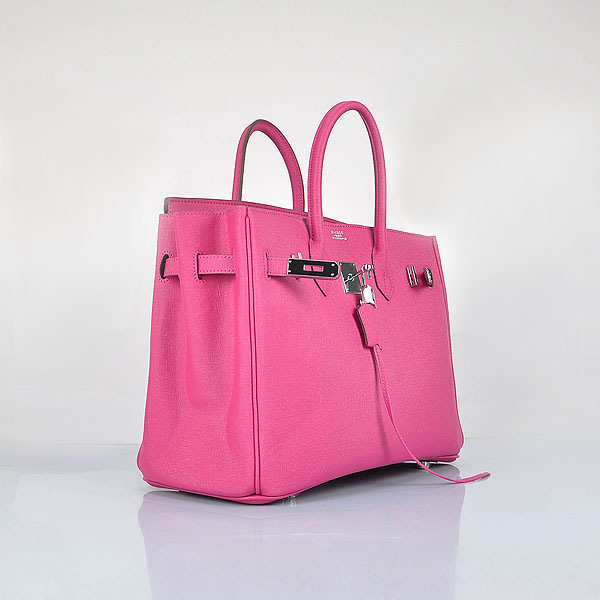 H**me5 original togo leather birkin 30cm bag in Rose Red