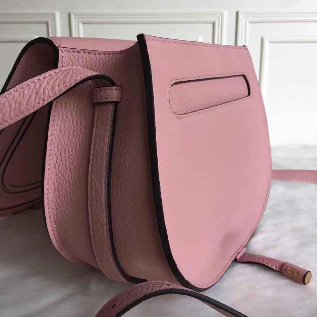 Chloe original calfskin crossbody saddle bag in Pink