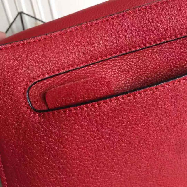 Chloe original calfskin crossbody saddle bag in Red