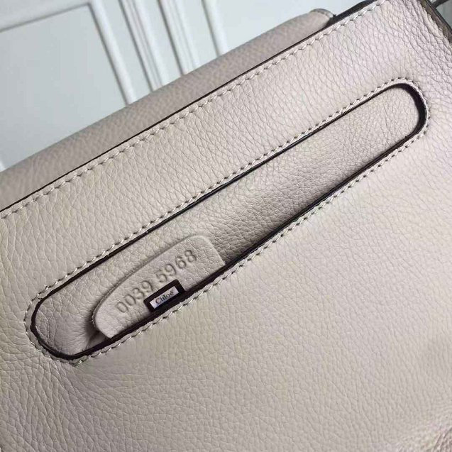 Chloe original calfskin crossbody saddle bag in Beige