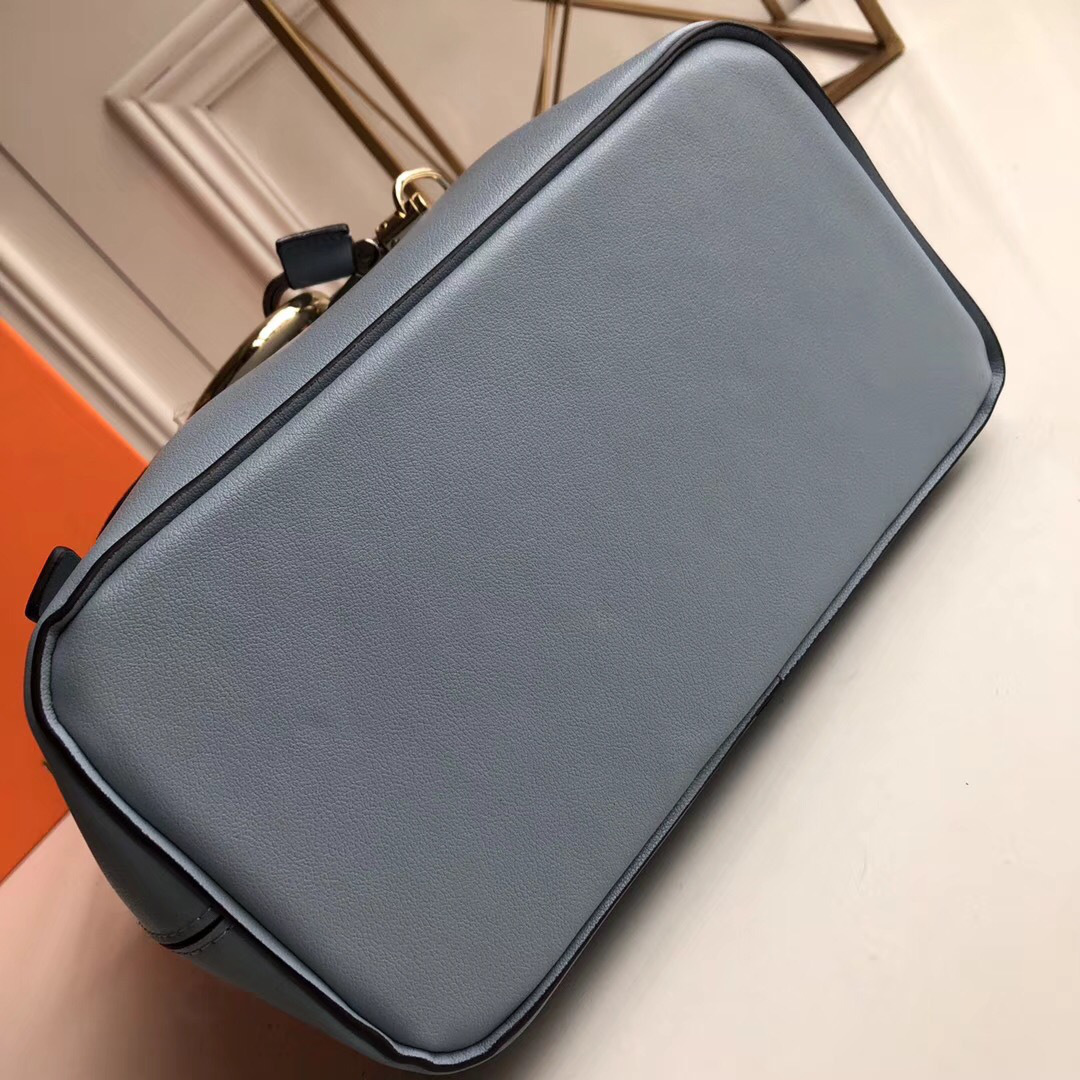 Chloe Faye Calfskin Large Backpack in Light Blue