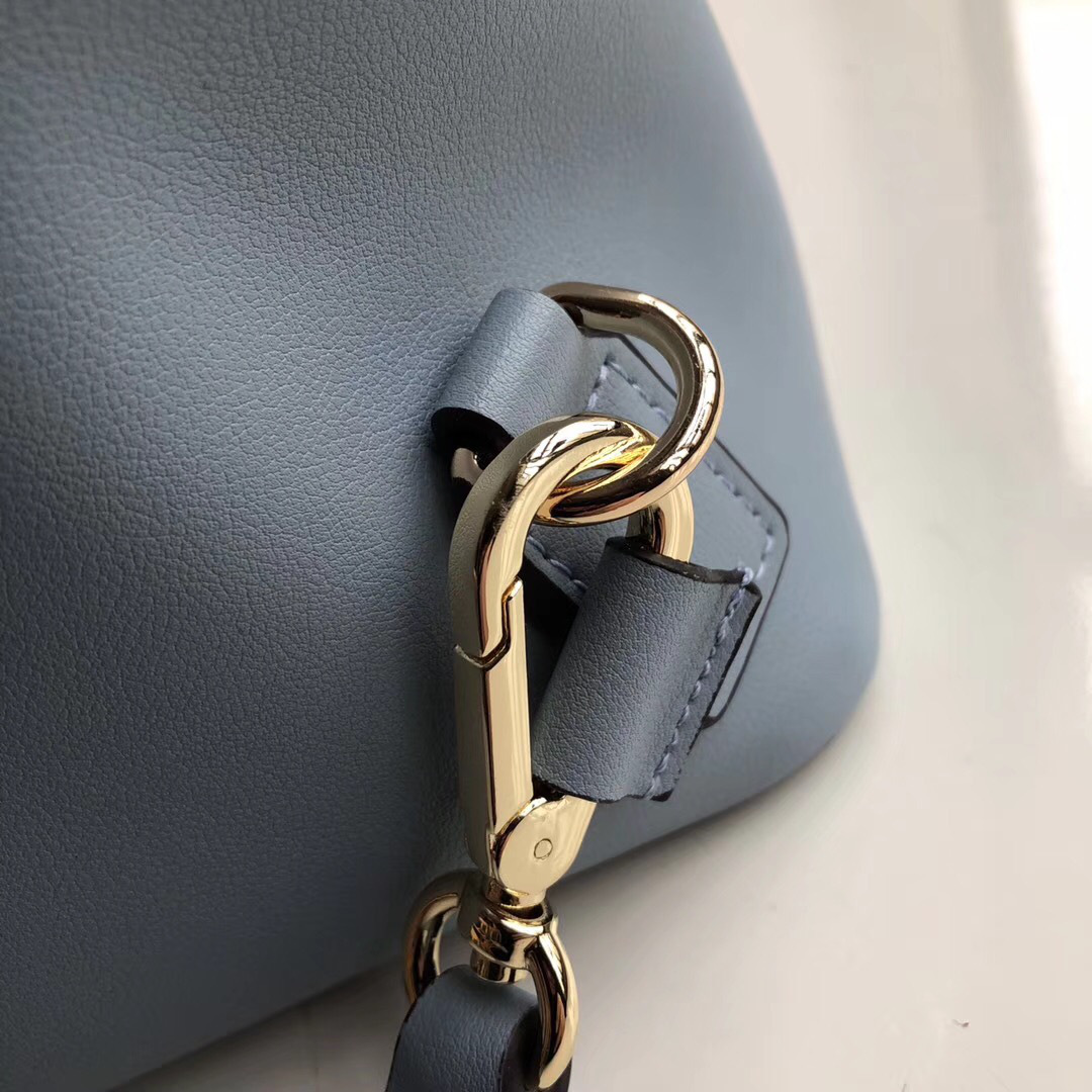 Chloe Faye Calfskin Large Backpack in Light Blue