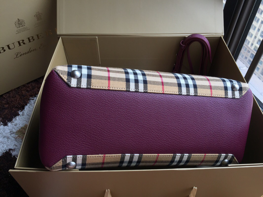 Bv*b*rry Tote Vintage Large Handbag in Purple