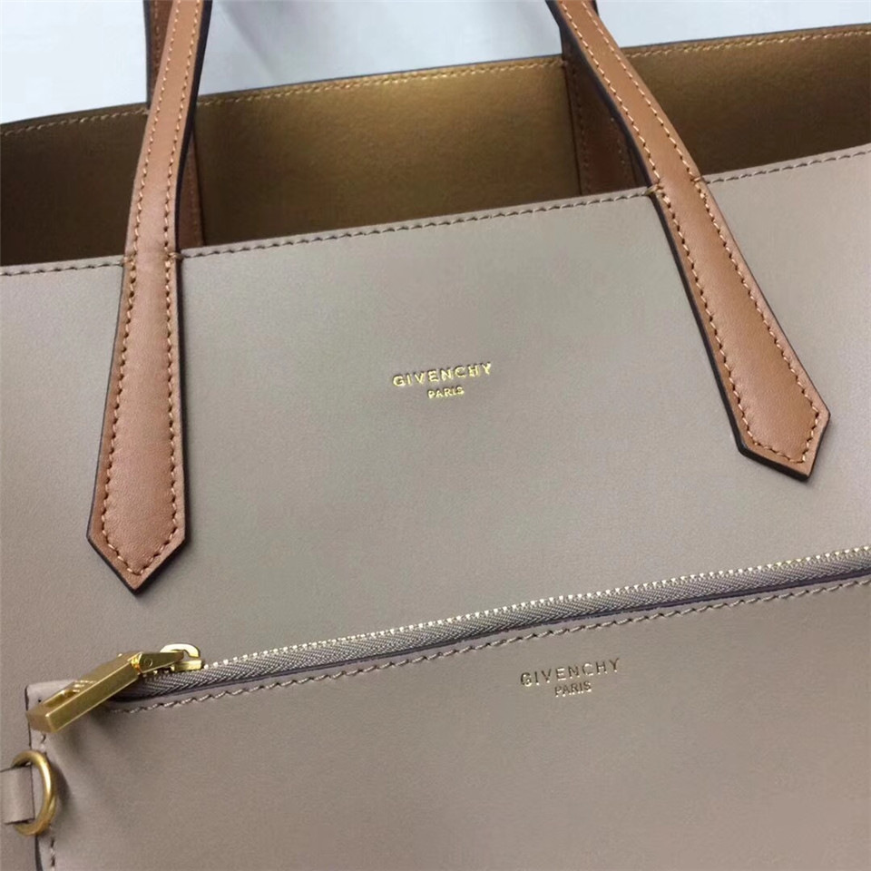 Givenchy original leather shopping handbag in Khaki
