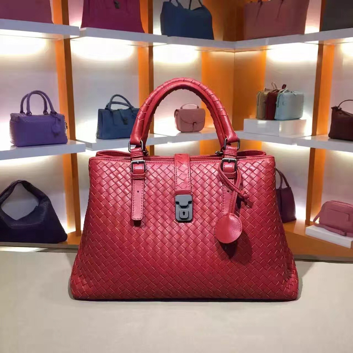 B0tt*ga Ven*ta Red Handbag 7453