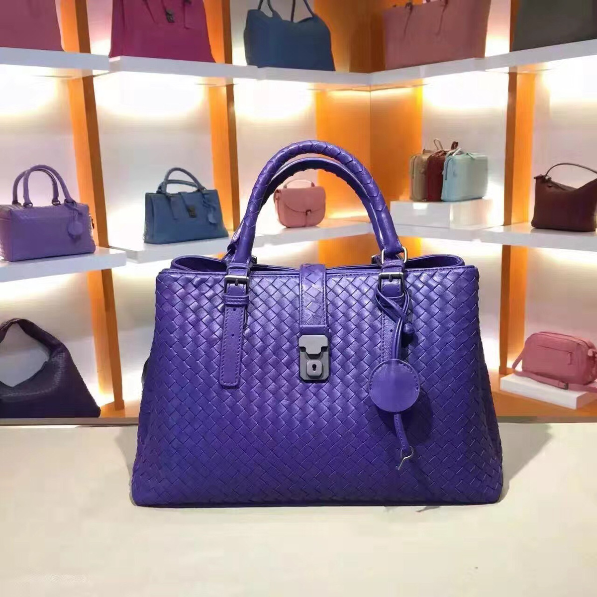 B0tt*ga Ven*ta Purple Handbag 7453