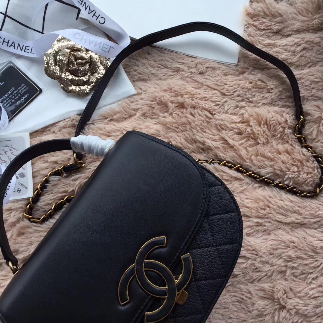 Ch**el Original Leather Bag in Black