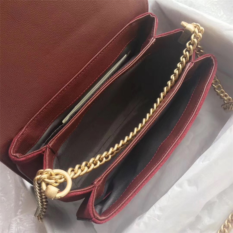 Ch**el Calfskin Flap Bag A57560 Red