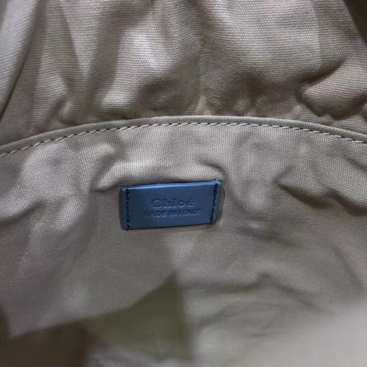 Chloe mini roy bucket bag in Blue