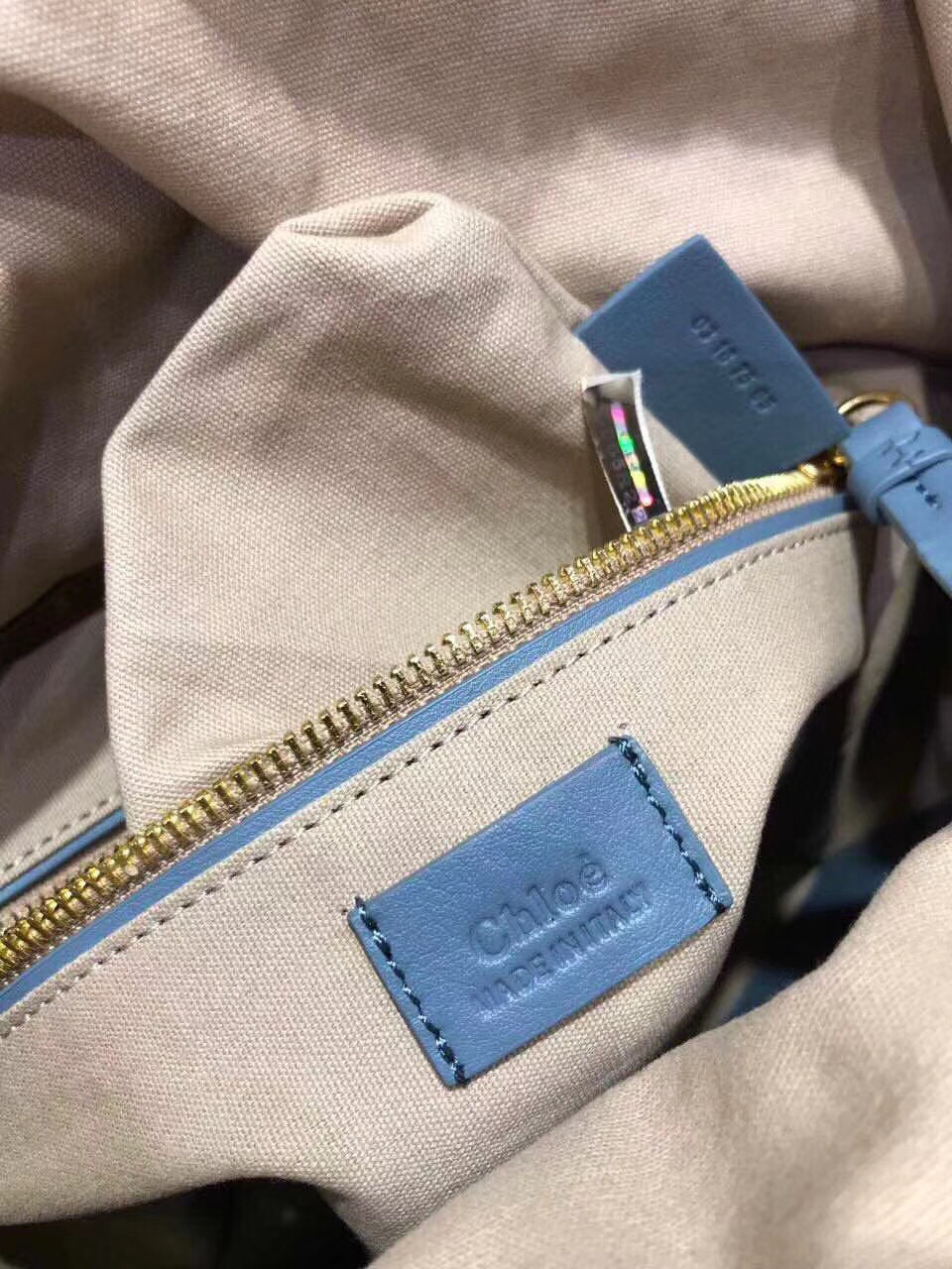 Chloe large roy bucket bag in Blue
