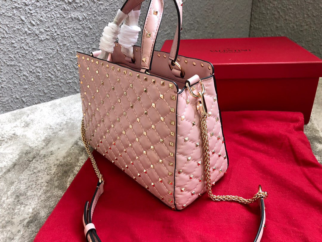 Va1e*ntin0 Garavani Rockstud Spike Lambskin Handbag for women