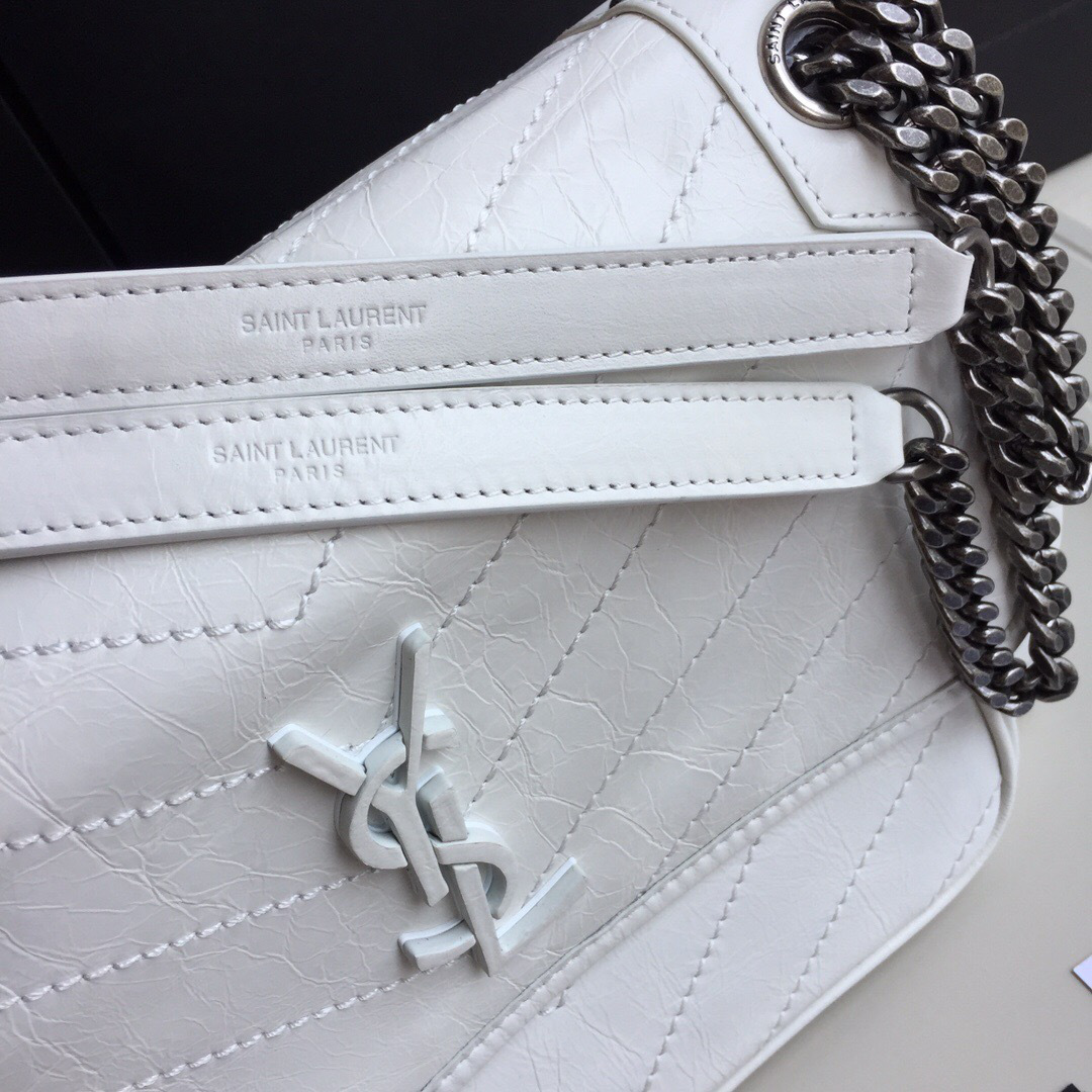 Y51 Monogram shoulder bag in white