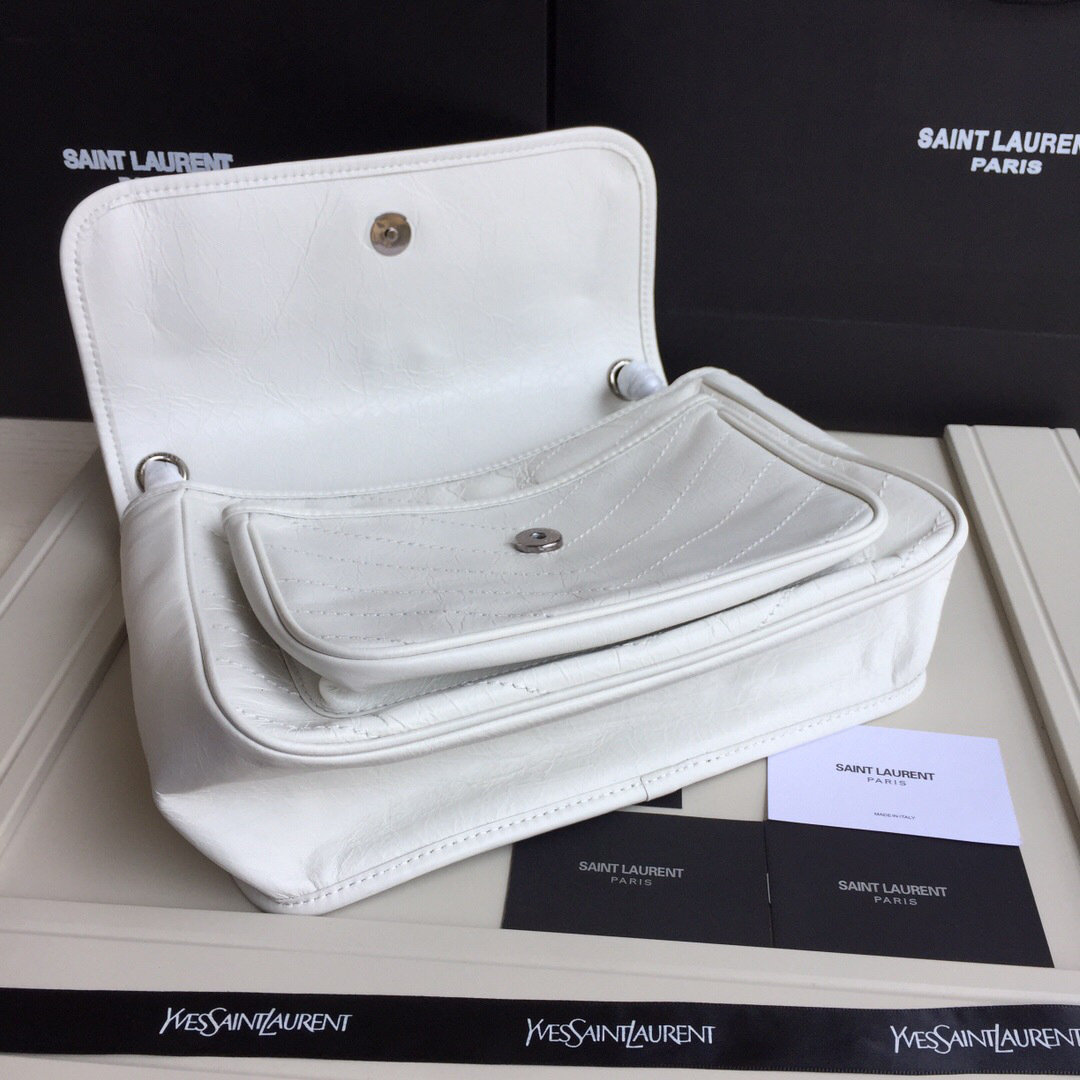 Y51 Monogram shoulder bag in white