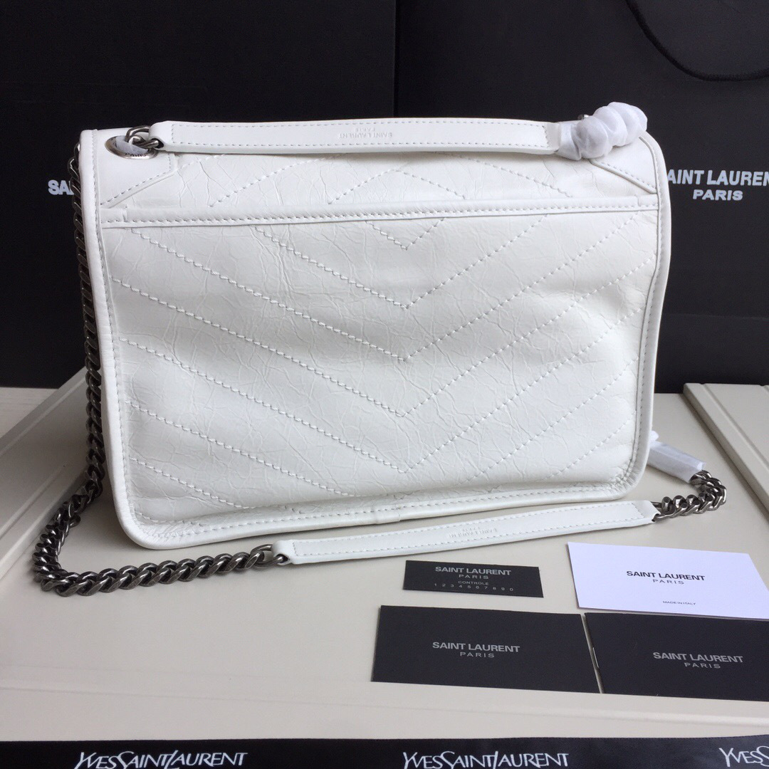 Y51 Monogram shoulder bag in white