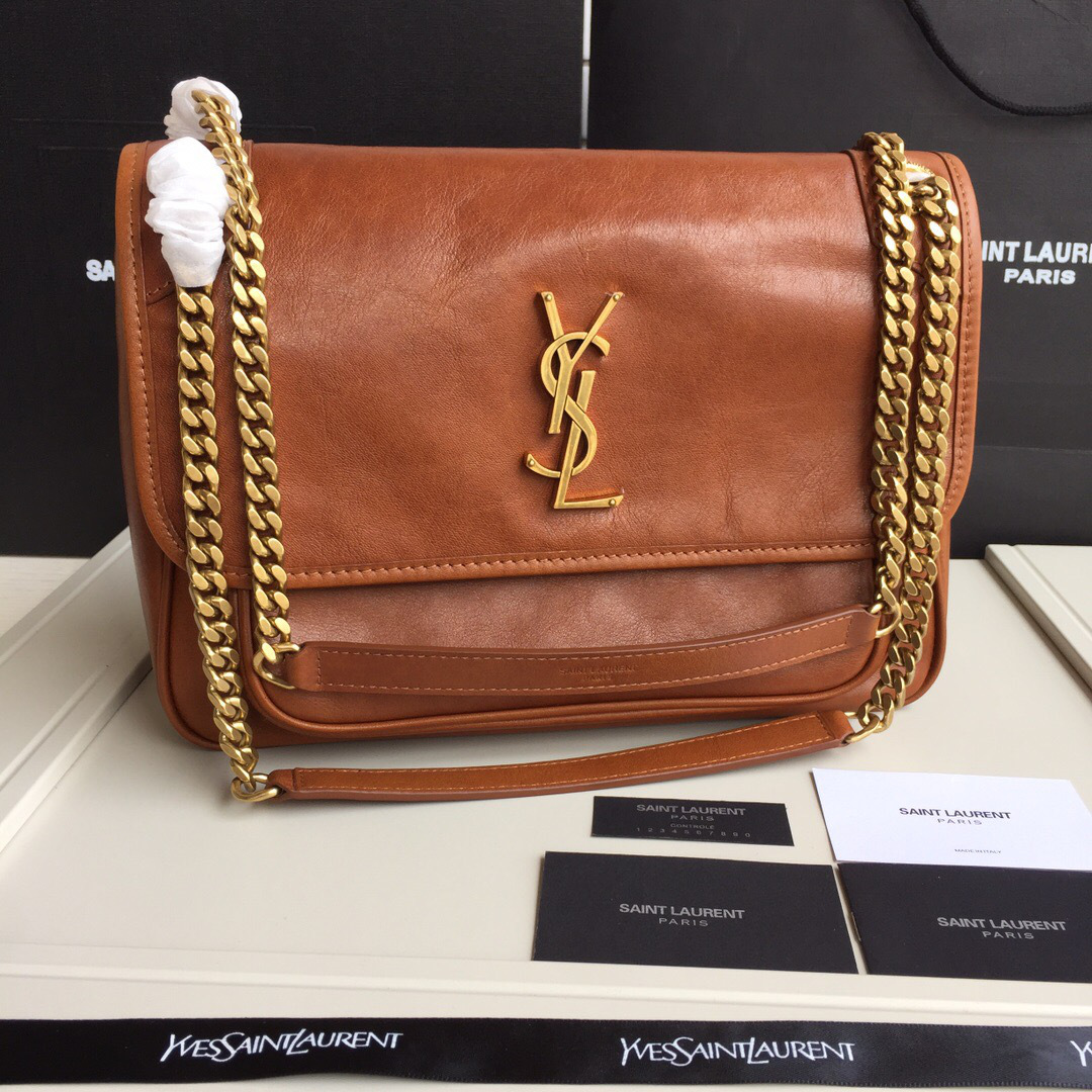 Y51 Monogram shoulder bag in Brown