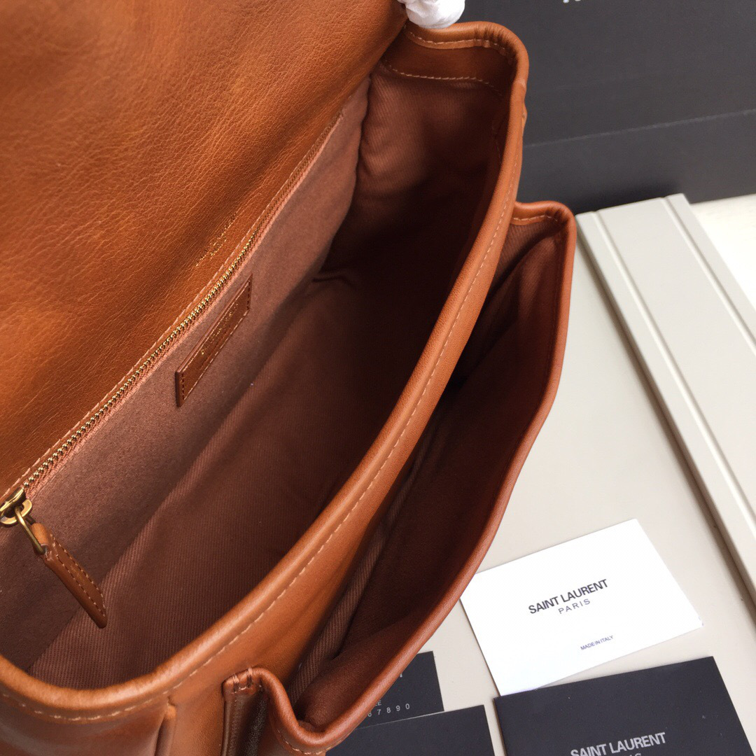 Y51 Monogram shoulder bag in Brown