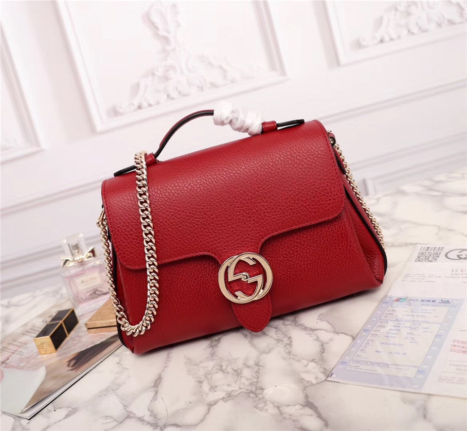 Gvc*1 Orignial Calfskin Handbag in Red 510320