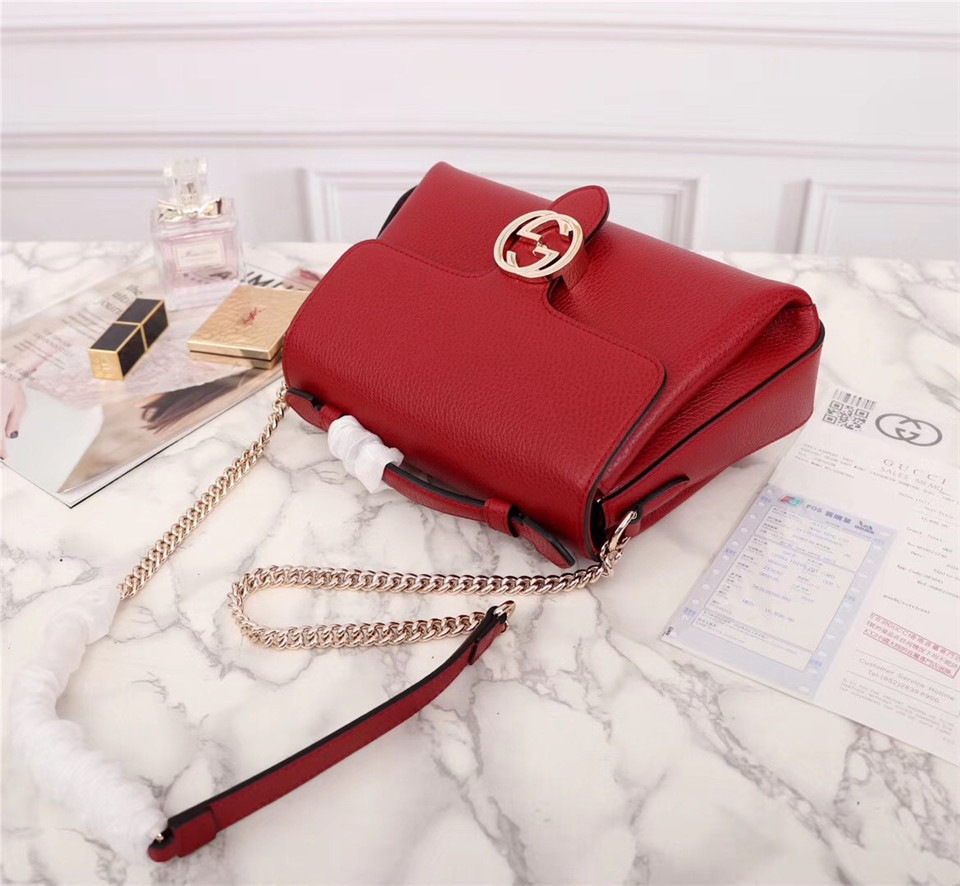 Gvc*1 Orignial Calfskin Handbag in Red 510320