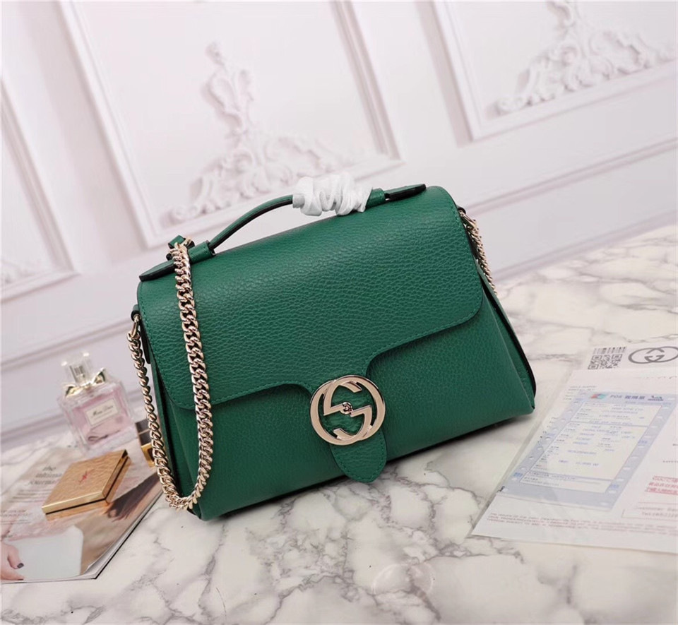 Gvc*1 Orignial Calfskin Handbag in Green 510320