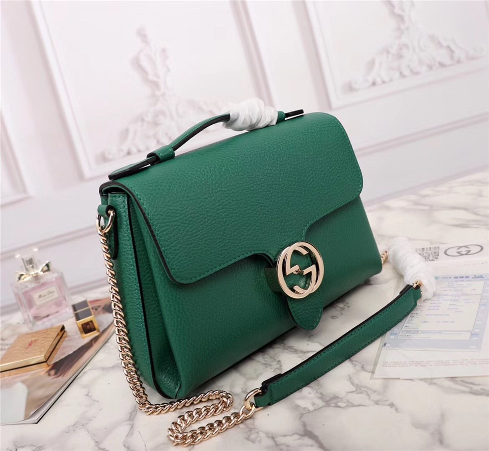 Gvc*1 Orignial Calfskin Handbag in Green 510320