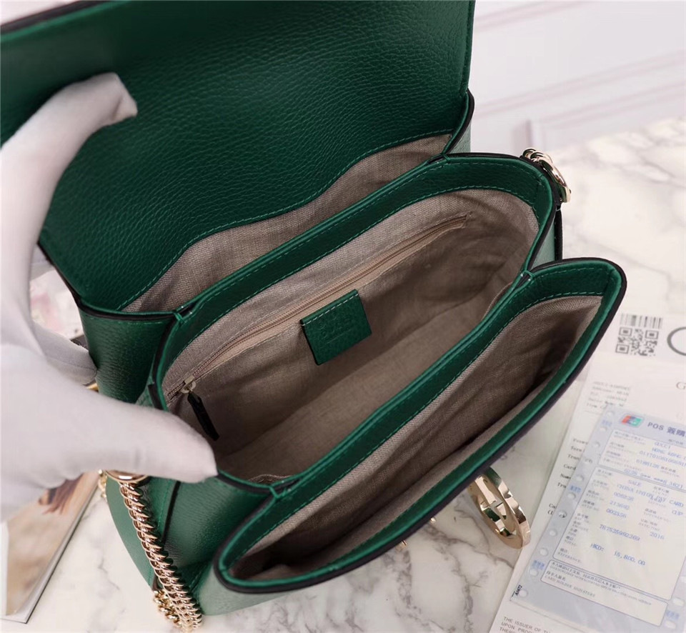 Gvc*1 Orignial Calfskin Handbag in Green 510320