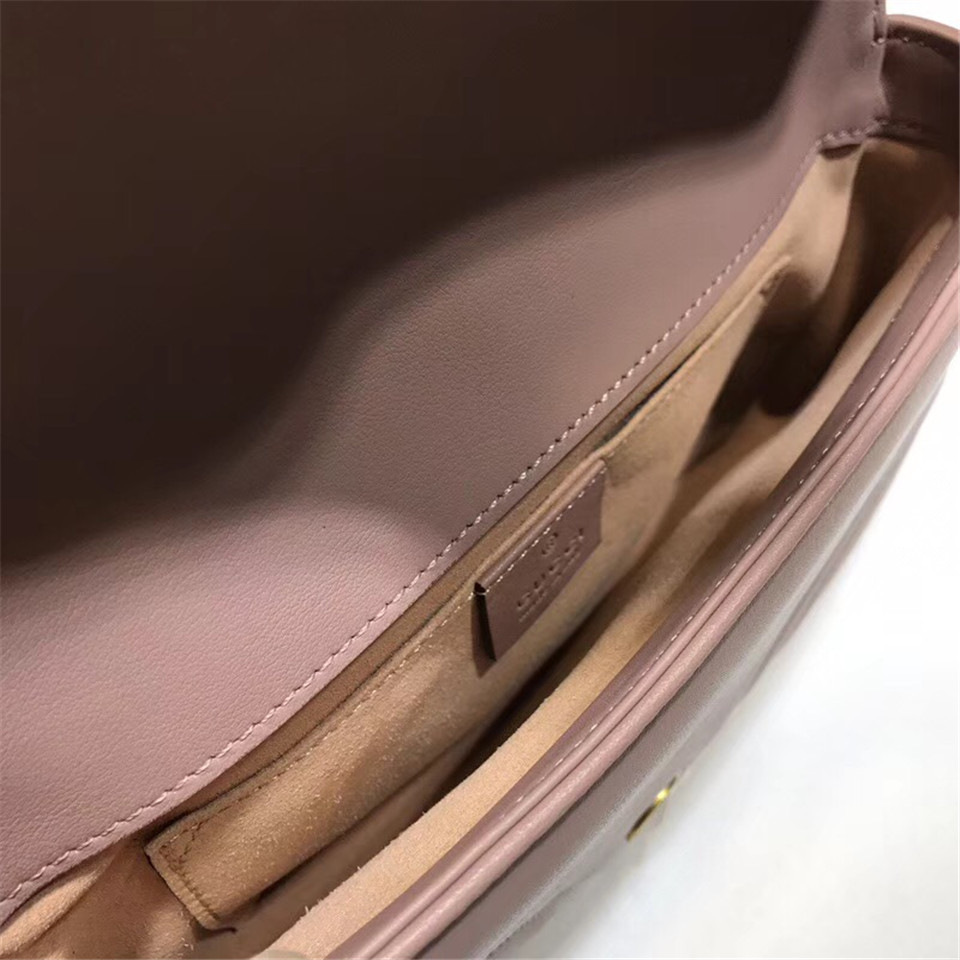 Gvc*1 Pearly Marmont Flap Belt Bag Leather pink 476809