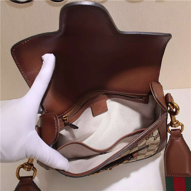 Gvc*1 Original Canvas Calfskin Large Shoulder Bag Khaki