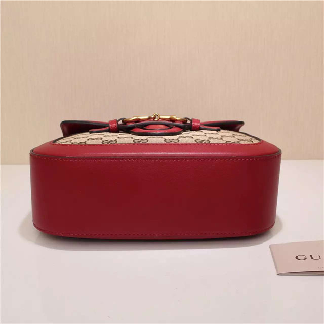 Gvc*1 Original Canvas Calfskin Large Shoulder Bag Red