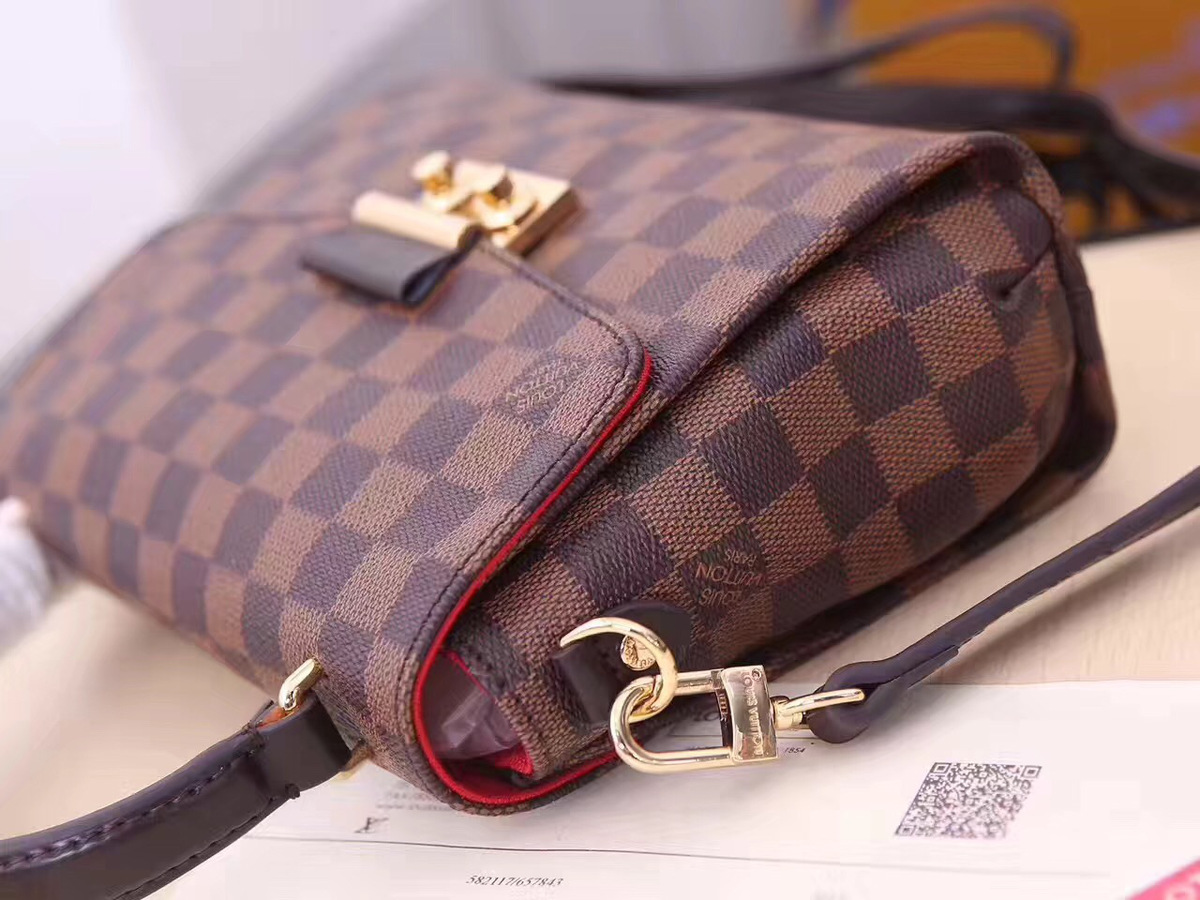 L0vis Vvtt0n Croisette Damier Handbag Coffee