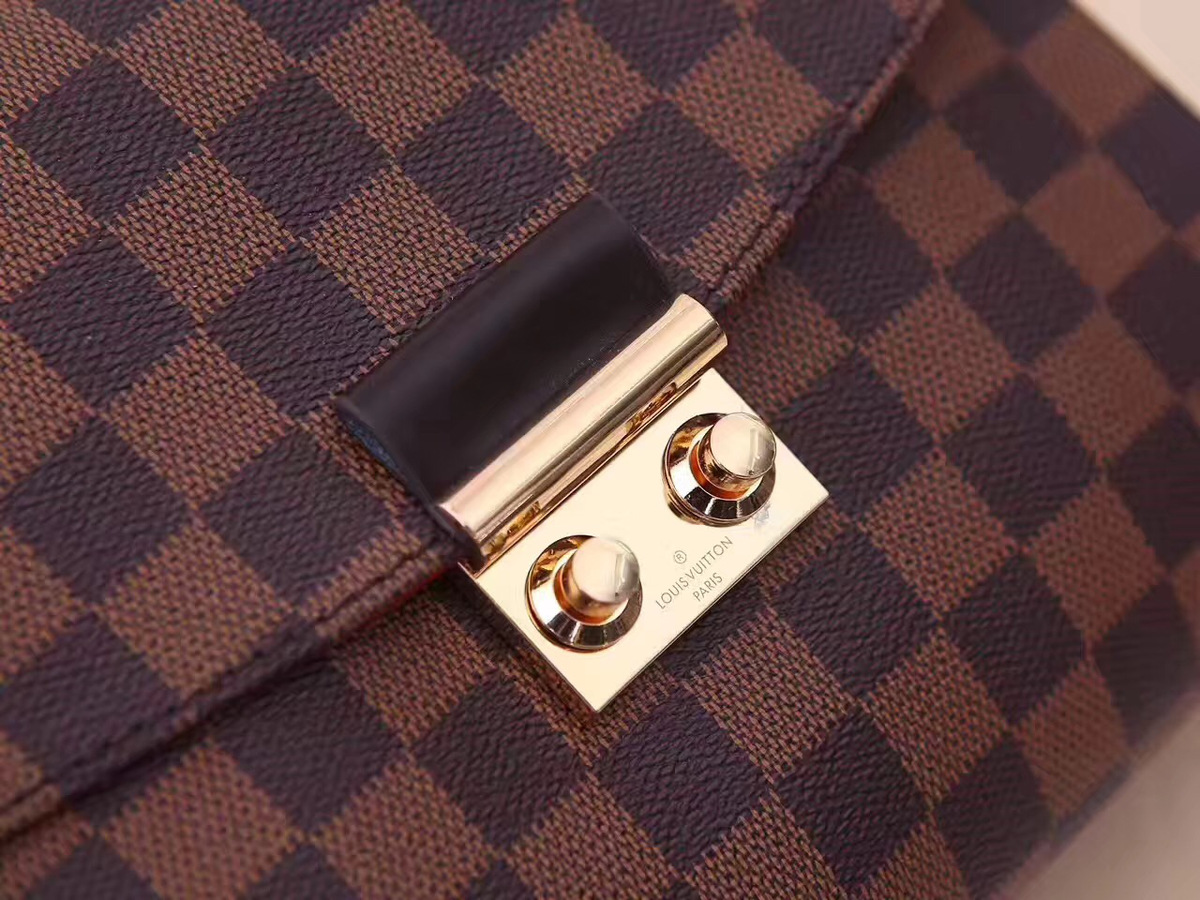 L0vis Vvtt0n Croisette Damier Handbag Coffee