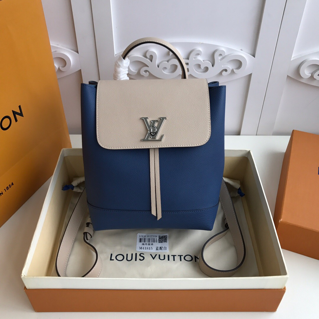 L0vis Vvtt0n Lockme Backpack Blue white M52734