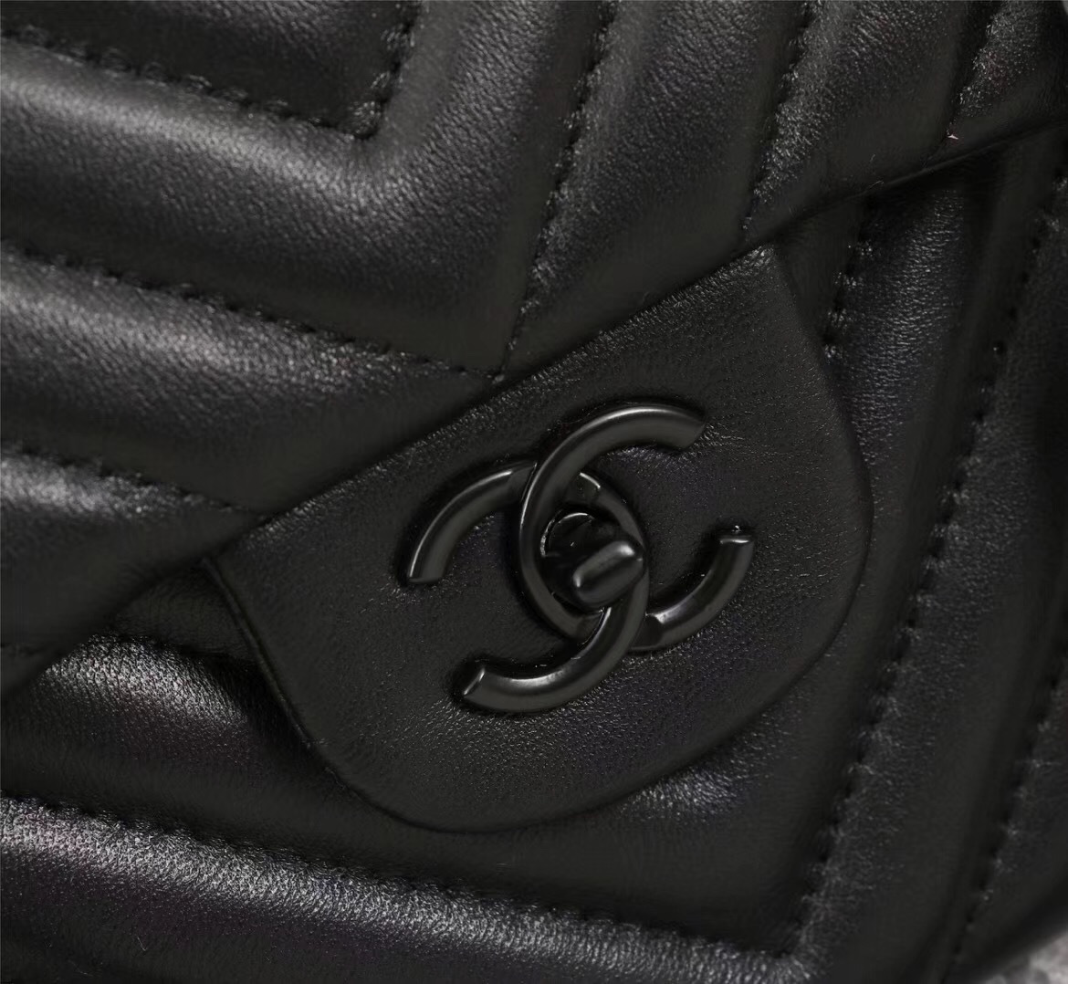 Ch**el original lambskin double flap bag black 30cm