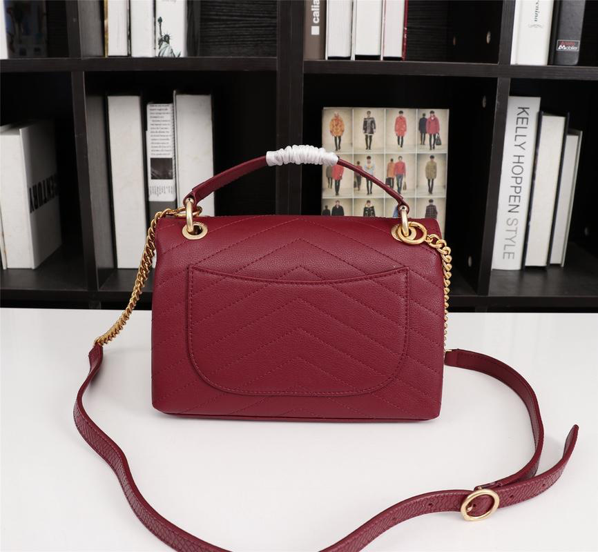 Ch**el Calfskin Corssbody Handbag Red
